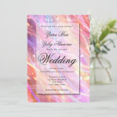 Neue Jahre Sparkle Light Celebration Wedding Ankündigung (Stehend Vorderseite)