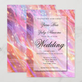 Neue Jahre Sparkle Light Celebration Wedding Ankündigung (Vorne/Hinten)