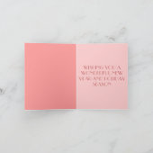 NEUE JAHRE & WICHTIGSTE NOTECARDS FEIERTAGSKARTE (Innenseite)