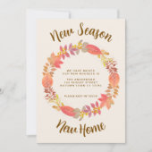 Neue Jahreszeit Neue Zuhause fallen Ankündigung (Vorderseite)