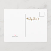 Neue Jahreszeit Neue Zuhause fallen Ankündigungspostkarte (Rückseite)