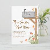 Neue Jahreszeit Neue Zuhause Herbst Herbst Mailbox Ankündigung (Stehend Vorderseite)