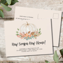 Neue Jahreszeit Neue Zuhause Herbst Kürbisbewegung