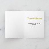 Neue Job Celebration Black Card Karte (Innenseite)
