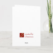 Neue Job-Gruß-Karte Karte (Rückseite)