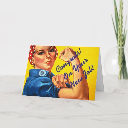 Neue Job "Rosie the River" Grußkarte. Karte (Vorderseite)