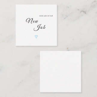 Neue Job-Viel Glück-Gratulationskarte Begleitkarte