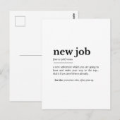 Neue Jobdefinition - Motivierend Typografie Postkarte (Vorne/Hinten)