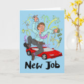 Neue Jobkarte für einen Mann Karte (Gelbe Blume)