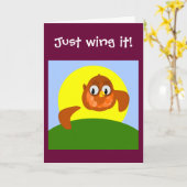 Neue Jobkarte NUR WING ES! Karte (Gelbe Blume)