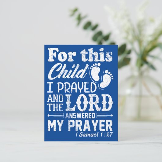 Neue Junge Mutter Papa Postkarte (Stehend Vorderseite)