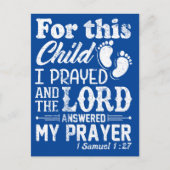 Neue Junge Mutter Papa Postkarte (Vorderseite)