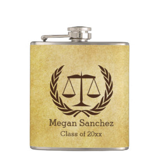 Neue juristische Fakultäts-Absolvent-Geschenk-Idee Flachmann