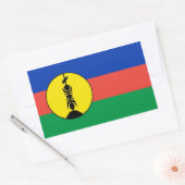 neue Kaledonia-Flagge Rechteckiger Aufkleber (Umschlag)