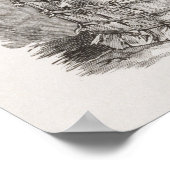 Neue kaledonische Hütte Poster (Ecke)