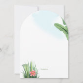 Neue Kapitel Baby-Dusche Einladung (Rückseite)