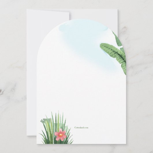 Neue Kapitel Baby-Dusche Einladung (Rückseite)