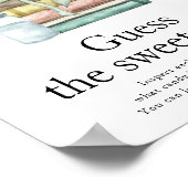 Neue Kapitel Baby-Dusche - Raten Sie mal das süße  Poster (Ecke)