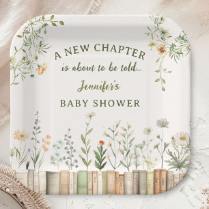 Neue Kapitel-Baby-Party Geschlechtsneutral Wildblu Pappteller