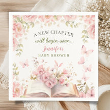 Neue Kapitel-Baby-Party Mädchen Rosa Schmetterling