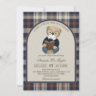 Neue Kapitel Bär Baby Shower Einladung