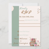 Neue Kapitel beginnt Antwortkarte Save The Date (Vorderseite)