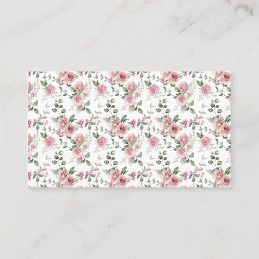 Neue Kapitel Floral Baby Duschbücher für Baby Begleitkarte (Rückseite)