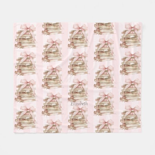 Neue Kapitel Rosa Bogen Streifen  Fleecedecke (Vorderseite (Horizontal))