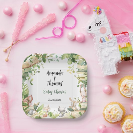 Neue Kapitel Tiere Kinderdusche Pappteller (Party)