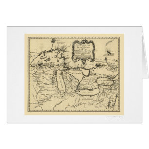 Neue Karte 1755 Frankreichs Kanada