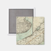 Neue Karte der Provinz Quebec Magnet (Vorderseite/Rückseite)