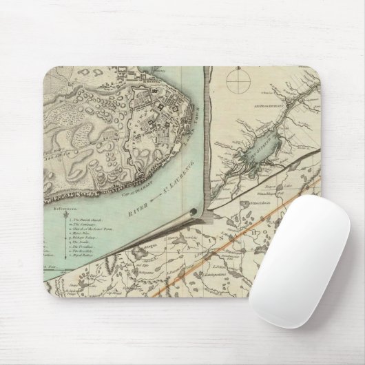 Neue Karte der Provinz Quebec Mousepad (Mit Mouse)