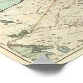 Neue Karte der Provinz Quebec Poster (Ecke)