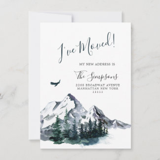 Neue Karte der Woods Moving Announcement Card