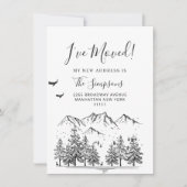 Neue Karte der Woods Moving Announcement Card (Vorderseite)