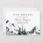 Neue Karte der Woods Moving Announcement Card (Vorderseite)