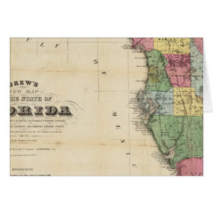 neue Karte des Staat von Florida Gezeichnet