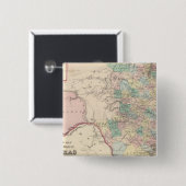 Neue Karte des Staat von Texas Button (Vorne & Hinten)