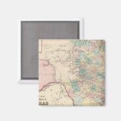 Neue Karte des Staat von Texas Magnet (Vorderseite/Rückseite)