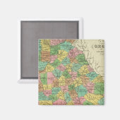 Neue Karte für Georgien 2 Magnet (Vorderseite/Rückseite)
