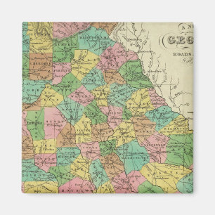 Neue Karte Georgiens 2 Magnet