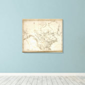 Neue Karte Nordamerikas Leinwanddruck (Insitu (Holzboden))