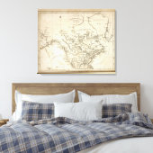 Neue Karte Nordamerikas Leinwanddruck (Insitu (Schlafzimmer))