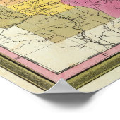 Neue Karte von Arkansas 2 Poster (Ecke)