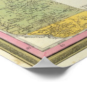 Neue Karte von Illinois Poster (Ecke)