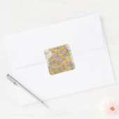 Neue Karte von Illinois Quadratischer Aufkleber (Umschlag)