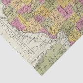 Neue Karte von Illinois Seidenpapier (Ausschnitt)