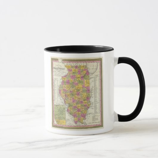 Neue Karte von Illinois Tasse (Rechts)