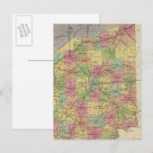 Neue Karte von Indiana (Vorne/Hinten)