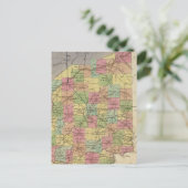 Neue Karte von Indiana (Stehend Vorderseite)